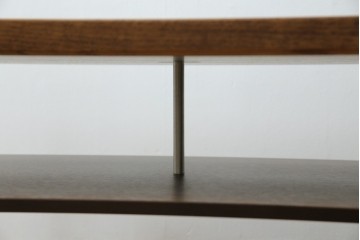 中古　美品　カリモク家具(karimoku)　ナラ材　チュラルで落ち着いた空間を演出するシンプルなローテーブル　(R-084322)