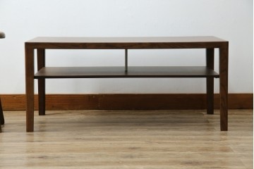 中古　美品　カリモク家具(karimoku)　ナラ材　チュラルで落ち着いた空間を演出するシンプルなローテーブル　(R-084322)