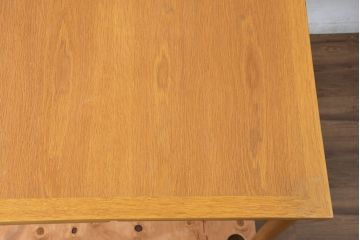 デンマークビンテージ　希少!!　スラーゼル・モーベルヴァーク(SM)社 カイ・ヴィンディング(Kaj Winding)デザイン　オーク材　エクステンションテーブル(4人掛け、6人掛け、ダイニングテーブル、ドローリーフテーブル、食卓、北欧、ヴィンテージ)(R-084323)