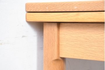 デンマークビンテージ　希少!!　スラーゼル・モーベルヴァーク(SM)社 カイ・ヴィンディング(Kaj Winding)デザイン　オーク材　エクステンションテーブル(4人掛け、6人掛け、ダイニングテーブル、ドローリーフテーブル、食卓、北欧、ヴィンテージ)(R-084323)