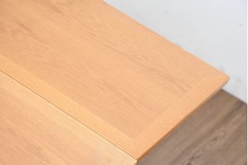デンマークビンテージ　希少!!　スラーゼル・モーベルヴァーク(SM)社 カイ・ヴィンディング(Kaj Winding)デザイン　オーク材　エクステンションテーブル(4人掛け、6人掛け、ダイニングテーブル、ドローリーフテーブル、食卓、北欧、ヴィンテージ)(R-084323)