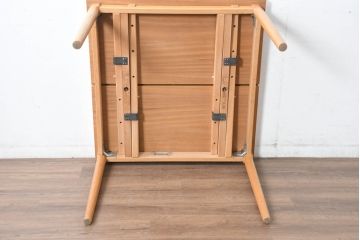 デンマークビンテージ　希少!!　スラーゼル・モーベルヴァーク(SM)社 カイ・ヴィンディング(Kaj Winding)デザイン　オーク材　エクステンションテーブル(4人掛け、6人掛け、ダイニングテーブル、ドローリーフテーブル、食卓、北欧、ヴィンテージ)(R-084323)