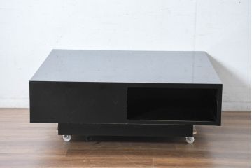 中古　美品　IDC大塚家具　リカルド 115　シンプルながらも洗練されたデザインがモダンな印象を与えるセンターテーブル(ローテーブル、リビングテーブル、座卓)(定価約20万円)(R-084325)