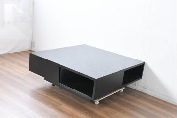 中古　美品　IDC大塚家具　リカルド 115　シンプルながらも洗練されたデザインがモダンな印象を与えるセンターテーブル(ローテーブル、リビングテーブル、座卓)(定価約20万円)(R-084325)