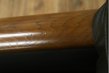 中古　カリモク家具(karimoku)　WSシリーズ　コンパクトサイズ　本革(レザー)　重厚感と快適さを兼ね備えた一人掛けソファ　定価12万円　(R-084326)