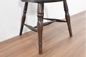 中古　松本民芸家具　#49型Aワイコムチェア　落ち着いた色味と滑らかな質感が美しいダイニングチェア(アームレスチェア、板座チェア、椅子、イス)(定価約11万円)(R-084328)