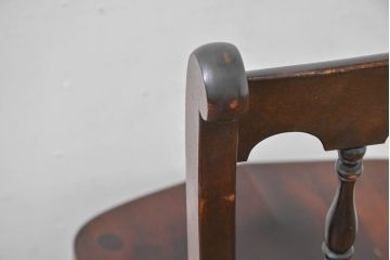 中古　松本民芸家具　#49型Aワイコムチェア　落ち着いた色味と滑らかな質感が美しいダイニングチェア(アームレスチェア、板座チェア、椅子、イス)(定価約11万円)(R-084328)