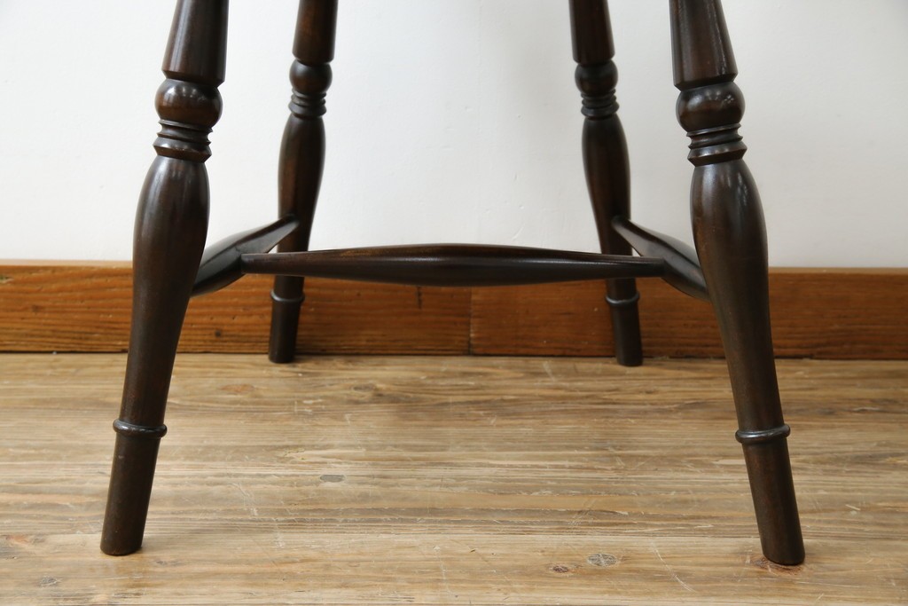 中古　松本民芸家具　#49型Aワイコムチェア　落ち着いた色味と滑らかな質感が美しいダイニングチェア　定価約11万円　(R-084328)