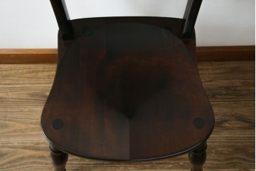 中古　松本民芸家具　#49型Aワイコムチェア　落ち着いた色味と滑らかな質感が美しいダイニングチェア　定価約11万円　(R-084328)