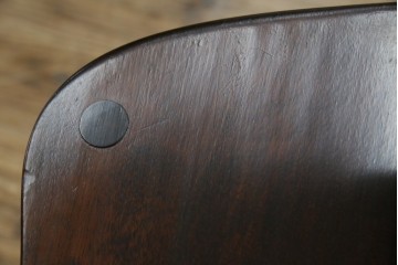 中古　松本民芸家具　#49型Aワイコムチェア　落ち着いた色味と滑らかな質感が美しいダイニングチェア　定価約11万円　(R-084328)