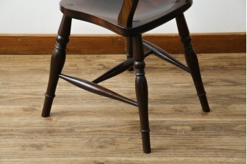 中古　松本民芸家具　#49型Aワイコムチェア　落ち着いた色味と滑らかな質感が美しいダイニングチェア　定価約11万円　(R-084328)
