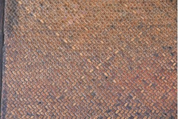 中国アンティーク　民芸の趣　籐座面　二本縦桟のチャイナチェア　(R-084331)