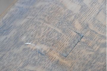 和製アンティーク　ナラ材　洗練されたモダンデザインが素敵な古い洋館のコンソールテーブル(サイドテーブル、花台、飾り台)(R-084333)