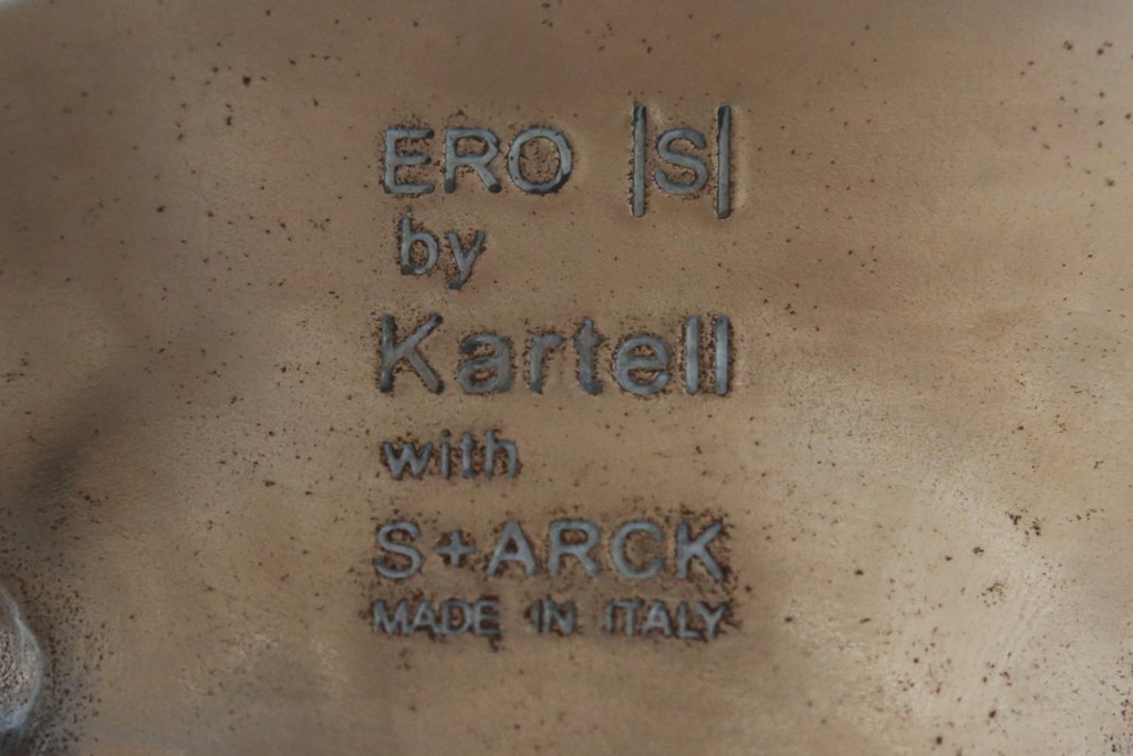 中古　イタリア　カルテル(Kartell)　エロエス(ERO|S|)　身体を包み込むようなフォルムが魅力のチェア(定価約9万円)　(R-084338)