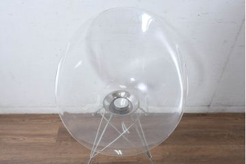 中古　イタリア　カルテル(Kartell)　エロエス(ERO|S|)　身体を包み込むようなフォルムが魅力のチェア(ハイチェア、カウンターチェア、椅子、イス)(定価約9万円)(R-084338)
