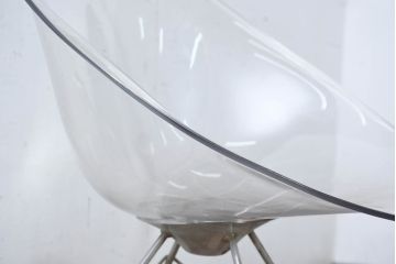 中古　イタリア　カルテル(Kartell)　エロエス(ERO|S|)　身体を包み込むようなフォルムが魅力のチェア(ハイチェア、カウンターチェア、椅子、イス)(定価約9万円)(R-084338)