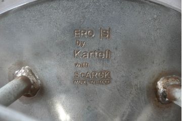 中古　イタリア　カルテル(Kartell)　エロエス(ERO|S|)　身体を包み込むようなフォルムが魅力のチェア(ハイチェア、カウンターチェア、椅子、イス)(定価約9万円)(R-084338)