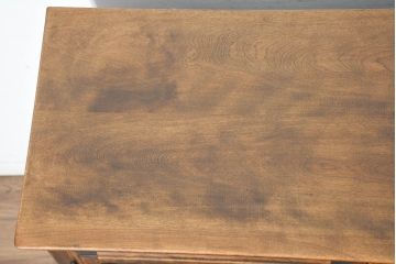 中古　美品　国産職人手作り　アンティーク調　作りの良い民芸キャビネット・上段(食器棚、収納棚、戸棚、カップボード、サイドキャビネット)(R-084340)