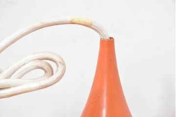 和製ビンテージ　YAMAGIWA(ヤマギワ)　Fog&Morup(フォグ&モーラップ)　SEMI(セミ)　オレンジ色に輝く灯りがやさしく空間を彩るペンダントライト(シェード、天井照明、吊り下げ照明、ヴィンテージ)(R-084347)