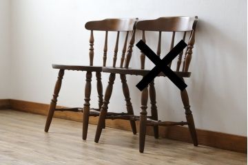 和製ビンテージ　飛騨家具　WINDS太平　ブナ材製のチェア(ダイニングチェア、椅子、イス、板座チェア、ヴィンテージ)(R-084356)
