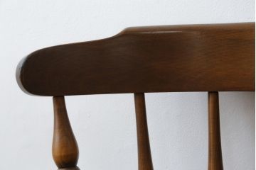 和製ビンテージ　飛騨家具　WINDS太平　ブナ材製のチェア(ダイニングチェア、椅子、イス、板座チェア、ヴィンテージ)(R-084356)