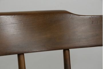 和製ビンテージ　飛騨家具　WINDS太平　ブナ材製のチェア(ダイニングチェア、椅子、イス、板座チェア、ヴィンテージ)(R-084356)
