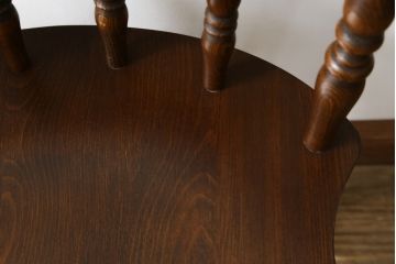 和製ビンテージ　飛騨家具　WINDS太平　ブナ材製のチェア(ダイニングチェア、椅子、イス、板座チェア、ヴィンテージ)(R-084356)