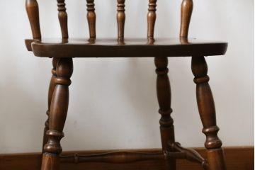 和製ビンテージ　飛騨家具　WINDS太平　ブナ材製のチェア(ダイニングチェア、椅子、イス、板座チェア、ヴィンテージ)(R-084356)