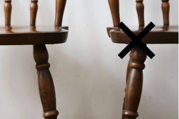和製ビンテージ　飛騨家具　WINDS太平　ブナ材製のチェア(ダイニングチェア、椅子、イス、板座チェア、ヴィンテージ)(R-084356)