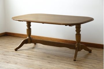 中古　WINDS太平　木の温もりあふれるナラ材製のダイニングテーブル(4人掛け、食卓)(R-084358)