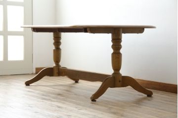 中古　WINDS太平　木の温もりあふれるナラ材製のダイニングテーブル(4人掛け、食卓)(R-084358)
