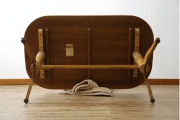 中古　WINDS太平　木の温もりあふれるナラ材製のダイニングテーブル(4人掛け、食卓)(R-084358)