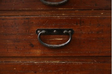 和製アンティーク　総桐材　船箪笥風　片開き戸付きの小引き出し　(R-084361)