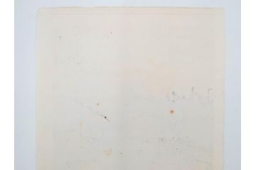 真作　後摺り　山高登　「湯島女坂」　41/100　情緒ある街並みを描いた木版画　(R-084363)