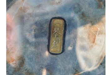 明治期　芝山象嵌　花鳥図　双龍耳　一琴刻　螺鈿　純銀　七宝　共箱　精緻な職人技と芸術性が融合した見事な香炉(芝山細工、彫刻、香爐、仏具、茶道具)(R-084370)