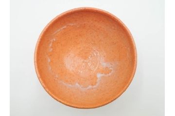 十一世　坂高麗左衛門(韓峯)　萩焼　約15cm　4.9寸　素朴で控えめな風合いが魅力の茶碗(抹茶碗、茶器、茶陶、裏印、和食器、共箱付、四寸九分)(R-084374)