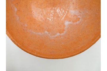 十一世　坂高麗左衛門(韓峯)　萩焼　約15cm　4.9寸　素朴で控えめな風合いが魅力の茶碗(抹茶碗、茶器、茶陶、裏印、和食器、共箱付、四寸九分)(R-084374)