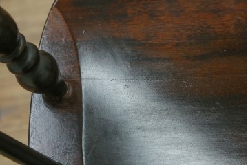 和製ビンテージ　松本民芸家具　#91型　落ち着きのある大人カフェ風インテリアが叶うキャプテンチェア　定価約13万円　(R-084384)