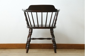 和製ビンテージ　松本民芸家具　#91型　落ち着きのある大人カフェ風インテリアが叶うキャプテンチェア　定価約13万円　(R-084384)