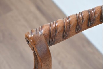 中古　アメリカ高級家具ブランド　ヒッコリーチェア(HICKORY CHAIR)　アームチェア2脚　セット定価約58万円相当　(R-084386)