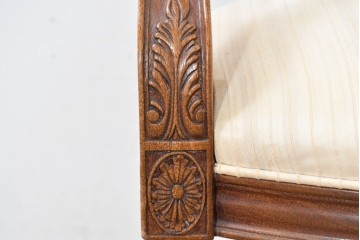 中古　アメリカ高級家具ブランド　ヒッコリーチェア(HICKORY CHAIR)　アームチェア2脚　セット定価約58万円相当　(R-084386)