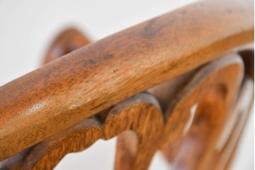 中古　アメリカ高級家具ブランド　ヒッコリーチェア(HICKORY CHAIR)　アームチェア2脚　セット定価約58万円相当　(R-084386)