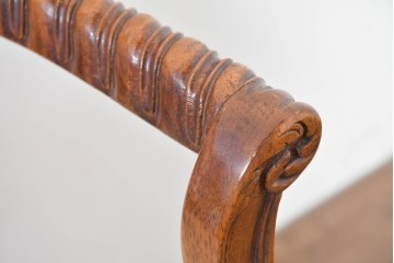 中古　アメリカ高級家具ブランド　ヒッコリーチェア(HICKORY CHAIR)　アームチェア2脚　セット定価約58万円相当　(R-084386)
