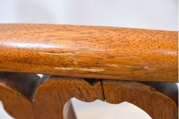 中古　アメリカ高級家具ブランド　ヒッコリーチェア(HICKORY CHAIR)　アームチェア2脚　セット定価約58万円相当　(R-084386)