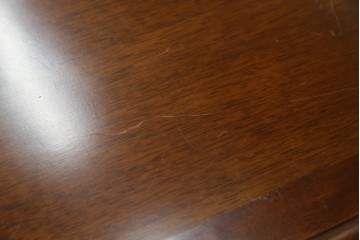 中古　美品　maruni(マルニ木工)　地中海ロイヤルシリーズ(ROYAL)　ゴールドの取っ手金具や丁寧に面取りされた装飾が気品を感じる片袖机　定価約24万円　(R-084395)