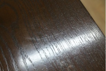 中古　カリモク家具(karimoku)　domani(ドマーニ)　Morganton(モーガントン)　落ち着きのあるブラウンにゴールドの金具が映えるサイドキャビネット　定価約25万円　(R-084398)