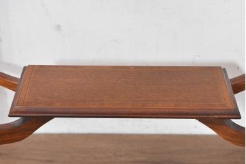 イギリスビンテージ　マホガニー材　象嵌入り　美しさと機能性を兼ね備えた魅せる収納が叶う上開き扉付きショーケース(ガラスケース、Gケース、ディスプレイケース、コレクションケース、飾り棚、陳列棚、店舗什器、ヴィンテージ、英国)(R-084401)