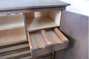 和製ビンテージ　美品　永田良介商店　クラシカルモダンなデザインがお洒落な衣装タンス(着物箪笥、洋服タンス、引き出し、チェスト、衣装盆、ヴィンテージ、バラ売り可能)(R-084402)
