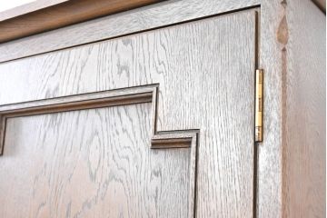 和製ビンテージ　美品　永田良介商店　クラシカルモダンなデザインがお洒落な衣装タンス(着物箪笥、洋服タンス、引き出し、チェスト、衣装盆、ヴィンテージ、バラ売り可能)(R-084402)