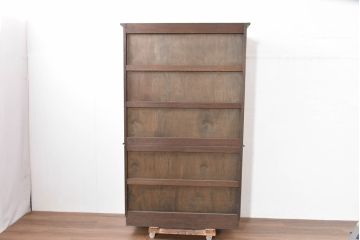 和製ビンテージ　美品　永田良介商店　クラシカルモダンなデザインがお洒落な衣装タンス(着物箪笥、洋服タンス、引き出し、チェスト、衣装盆、ヴィンテージ、バラ売り可能)(R-084402)